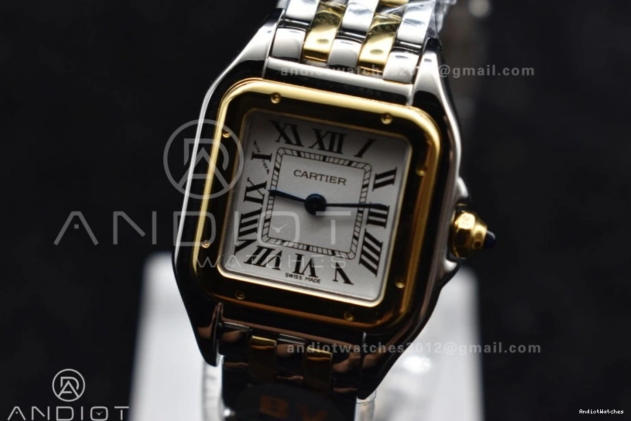 YG 22mm YG 1:1 Edition Bracelet Dial SS SS Ronda White 1002 Best Panthère UrbanChic on BVF Quartz 1208